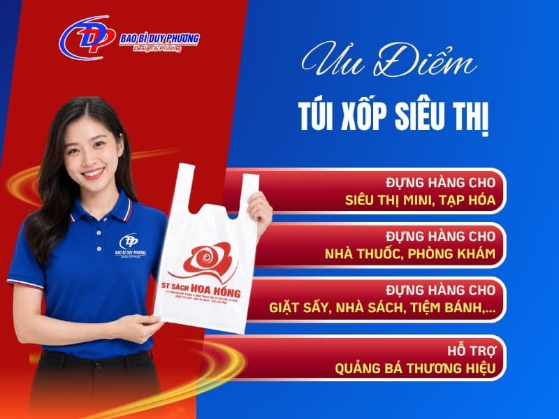 Ưu điểm của túi xốp hai quai mang lại