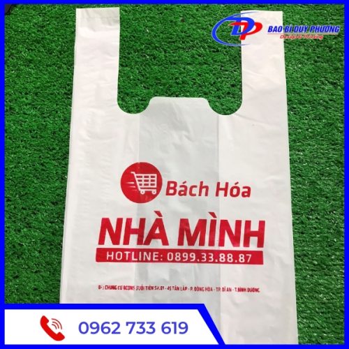 Túi Xốp Hai Quai Siêu Thị Giá Rẻ HCM