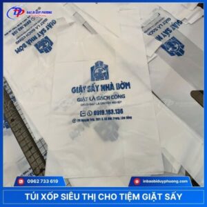 túi nilon siêu thị cho tiệm giặt sấy