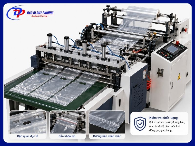 Gia công bao bì nhựa và hoàn thiện bàn giao cho khách
