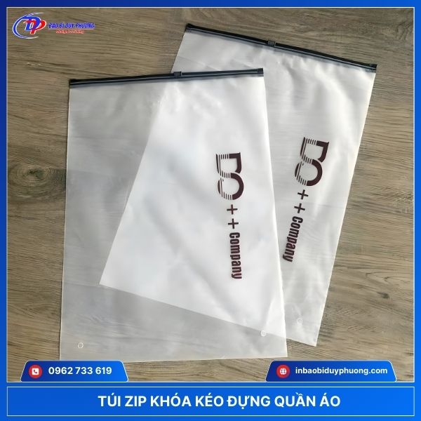 in tui zip dung quan ao