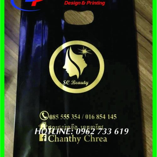 Bọc PE đen in nhũ đồng