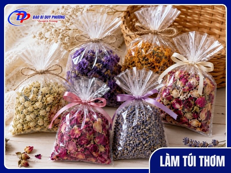Làm túi thơn bằng túi ni lông
