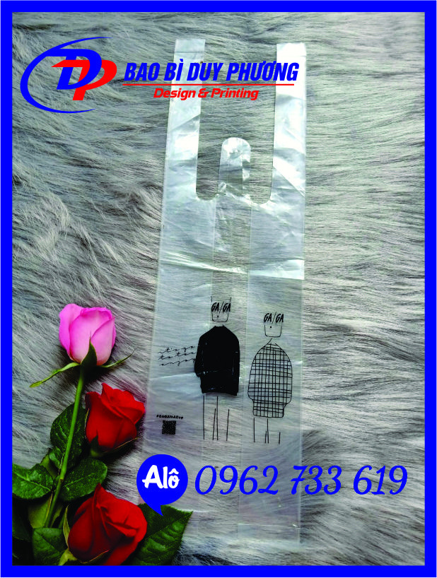 In Túi Xốp Hai Quai Pe Trong