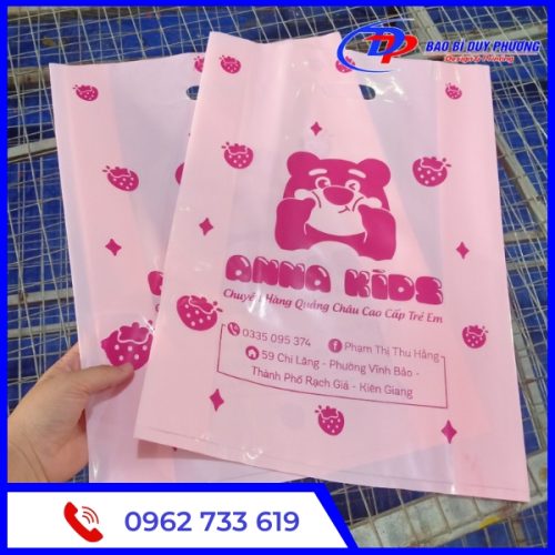 In Túi Pe Hồng Phấn Dễ Thương