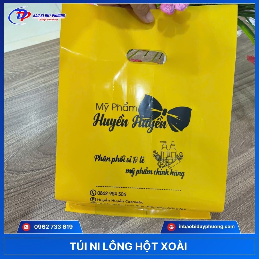 Túi ni lông hạt xoài đựng sản phẩm làm đẹp