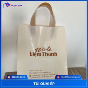 Túi quai ép bằng ni lông đựng quần áo