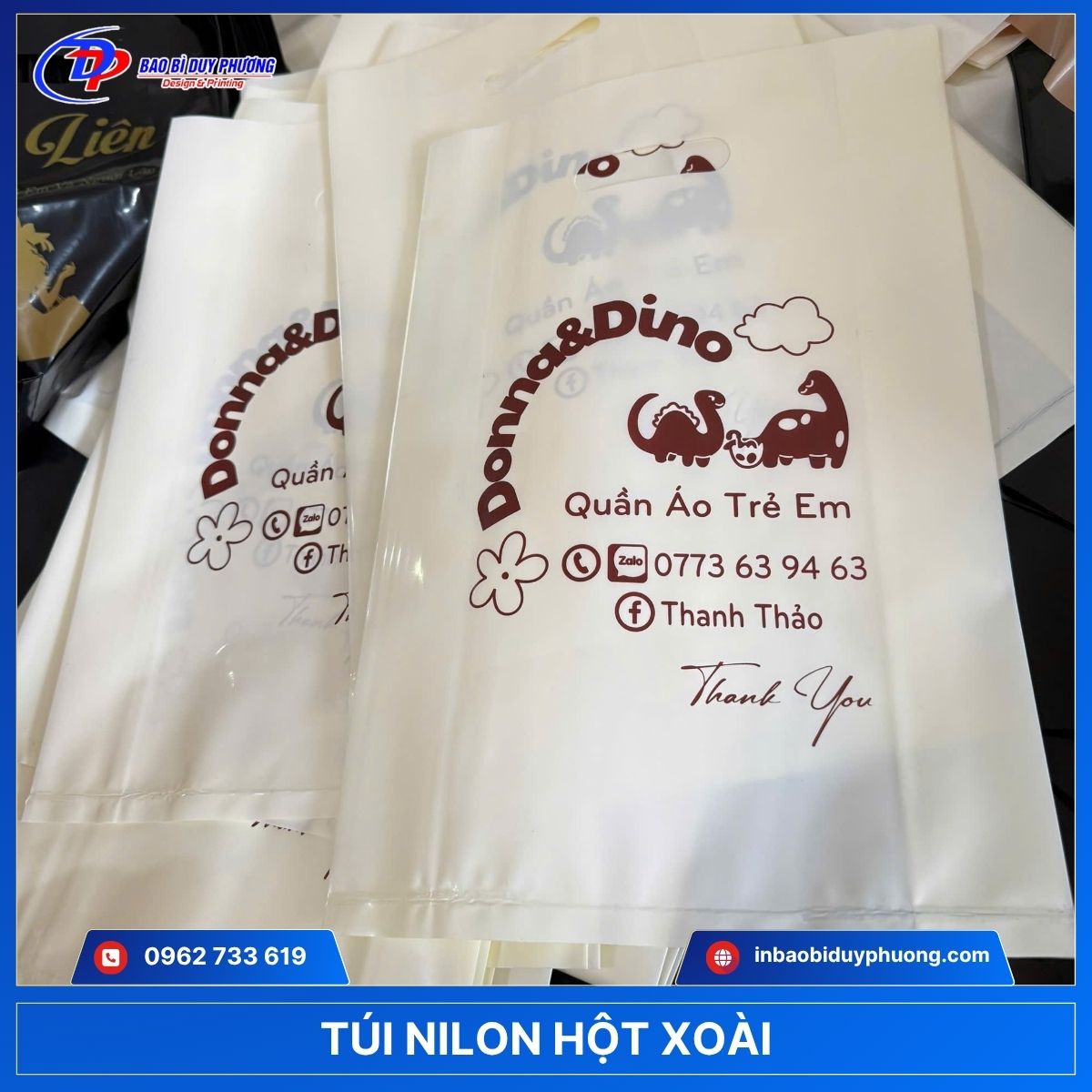 mẫu túi nilon hột xoài in logo giá rẻ