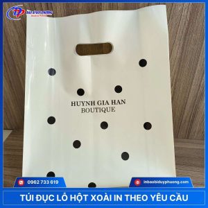 Mẫu in túi hột xoài chấm bi thiết kế theo yêu cầu