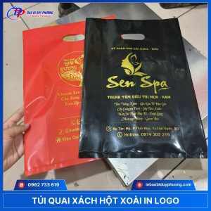túi nilong hột xoài màu đỏ và màu đen
