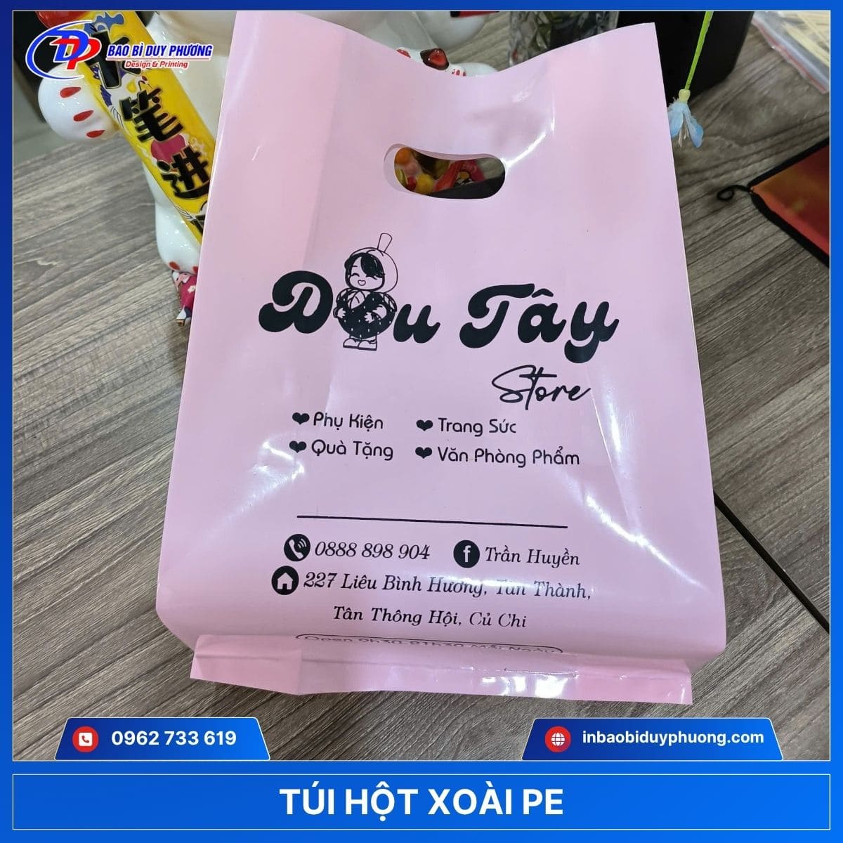 túi hột xoài PE bóng dẻo