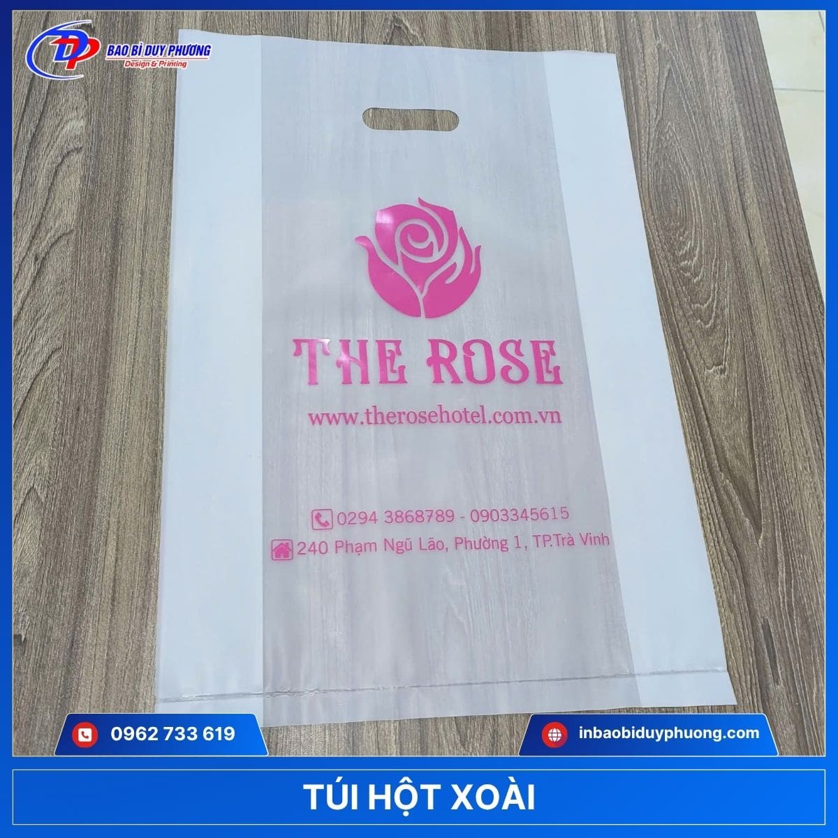 in túi nilong hột xoài cho khách sạn