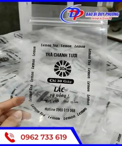 Tui Zipper Tra Chanh Tra Sua