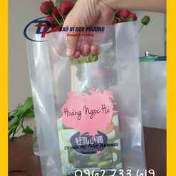 Túi Pe Trong In 2 Màu Đựng Mỹ Phẩm