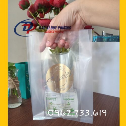 Túi Pe Trong Đựng Mỹ Phẩm In Nhũ Đồng