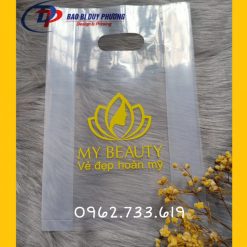Mẫu thiết kế logo in túi ni lông Pe trong suốt
