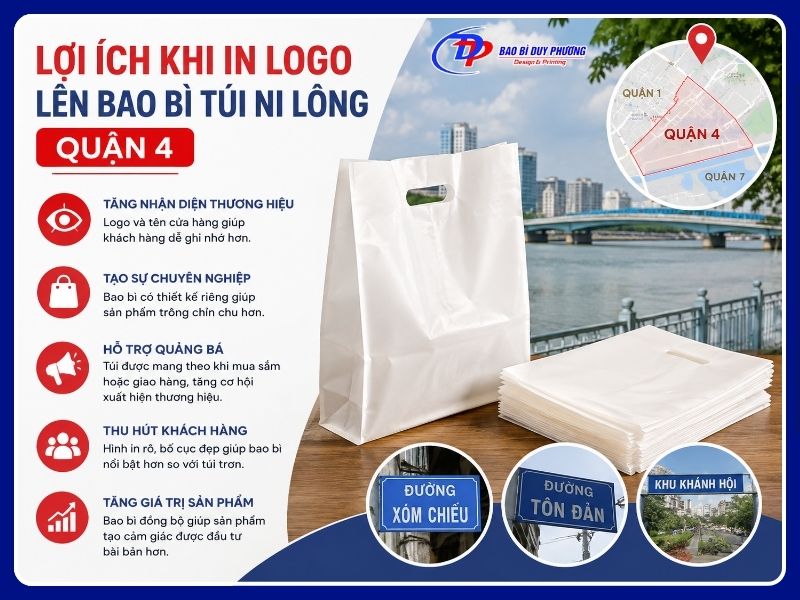 In logo lên bao bì có lợi ích gì khi ở Quận 4