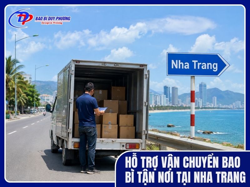 Hỗ trợ vận chuyển bao bì tận nơi tại Nha Trang
