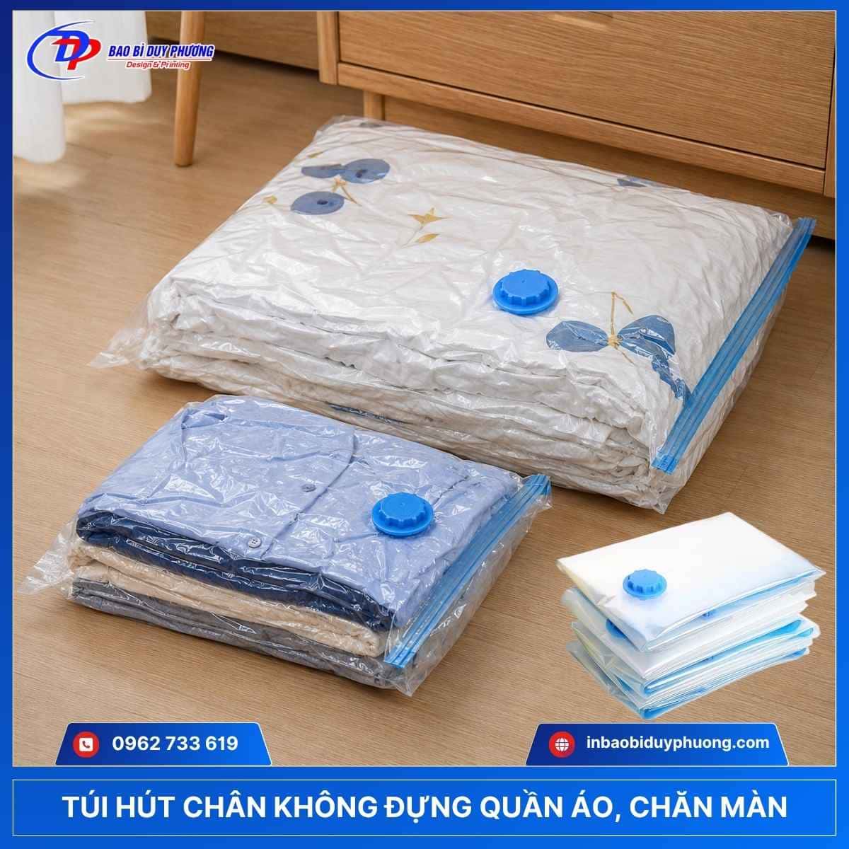túi hút chân không đựng quần áo chăn màn