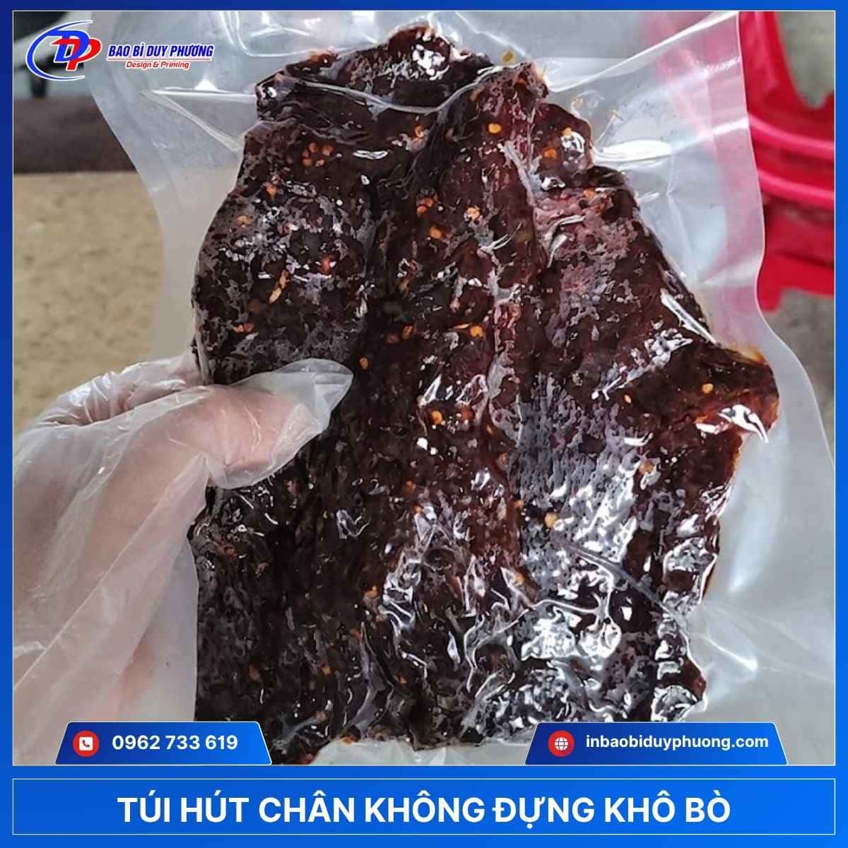 túi pa đựng khô bò hút chân không
