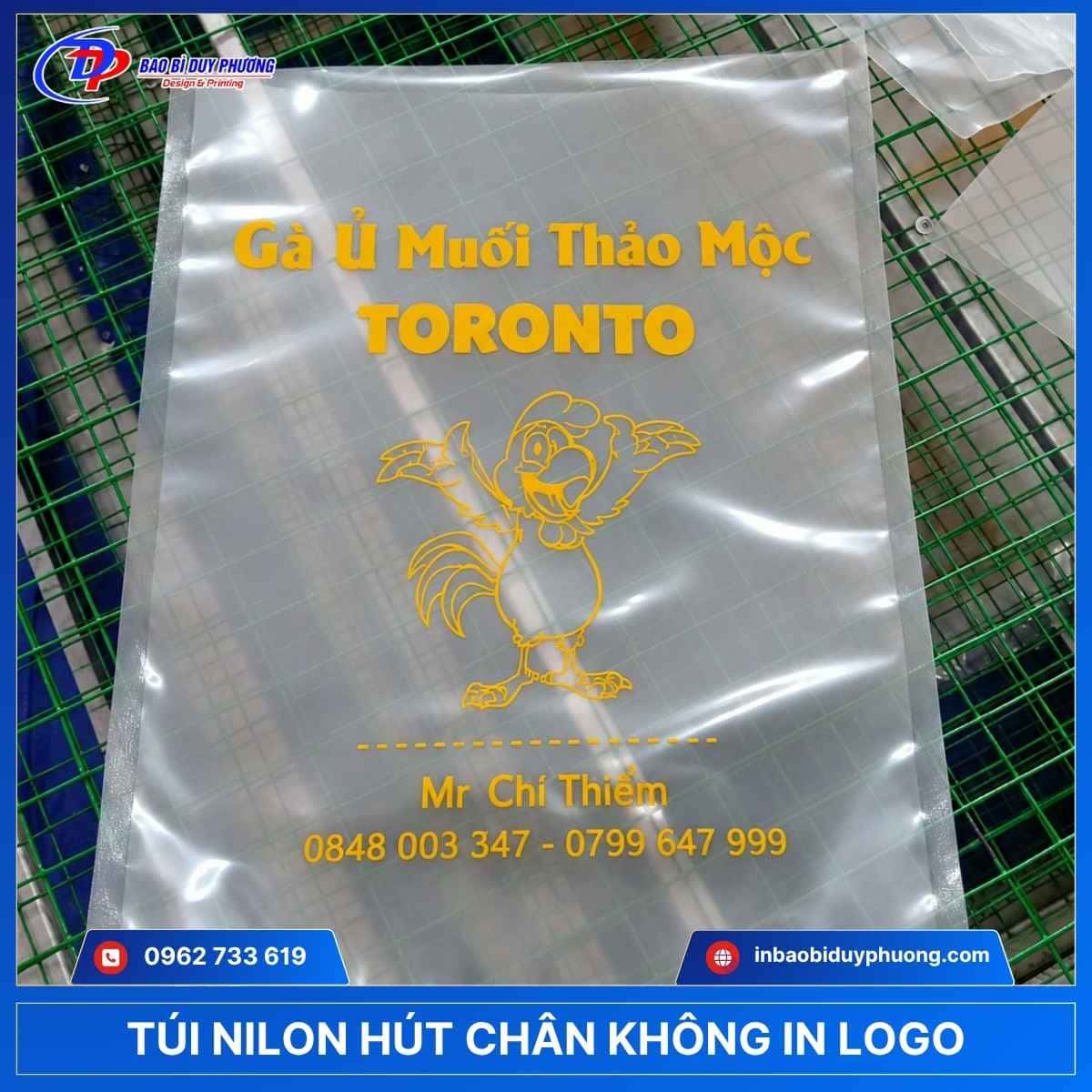 túi hút chân không pa in theo yêu cầu