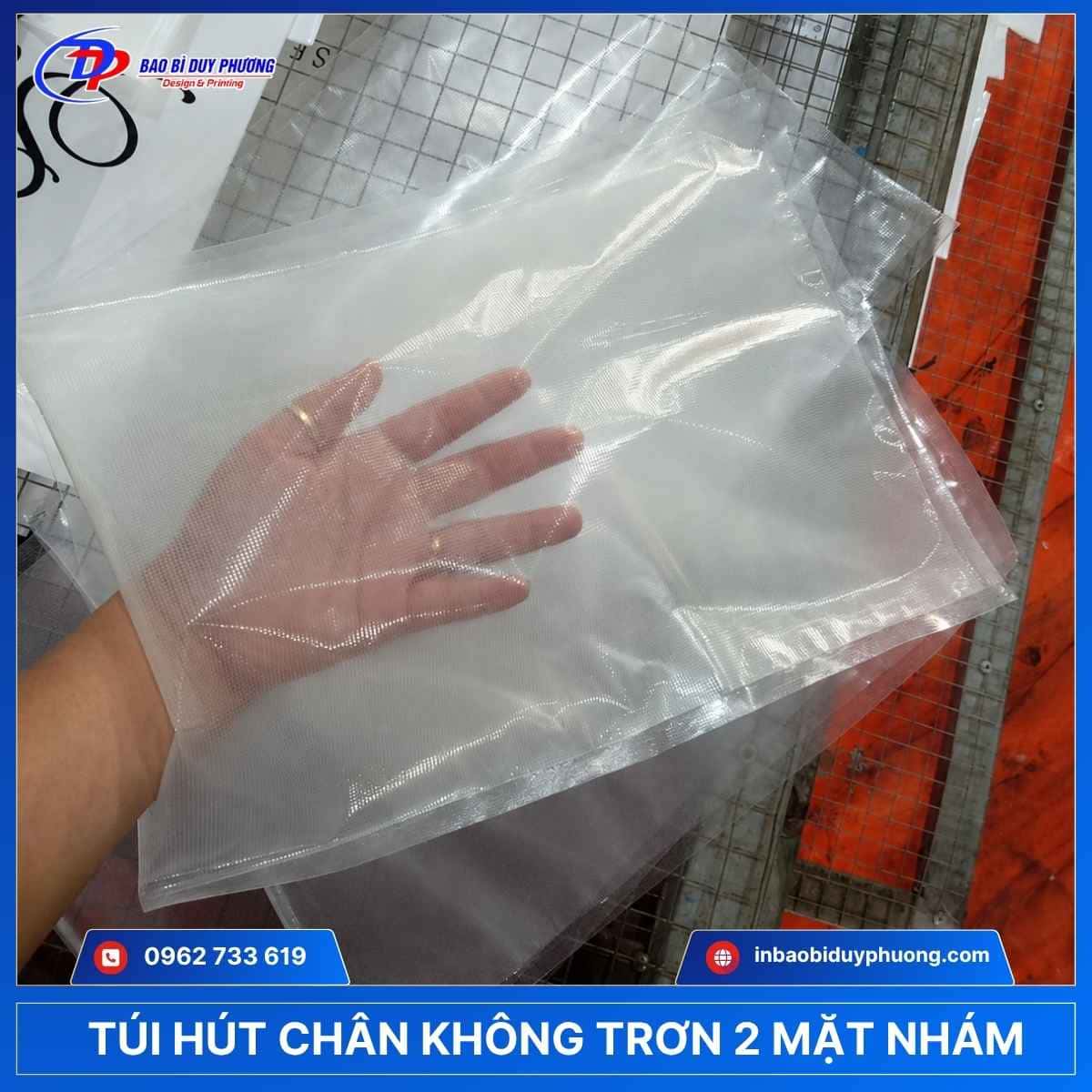 Túi đóng gói chân không 2 mặt nhám
