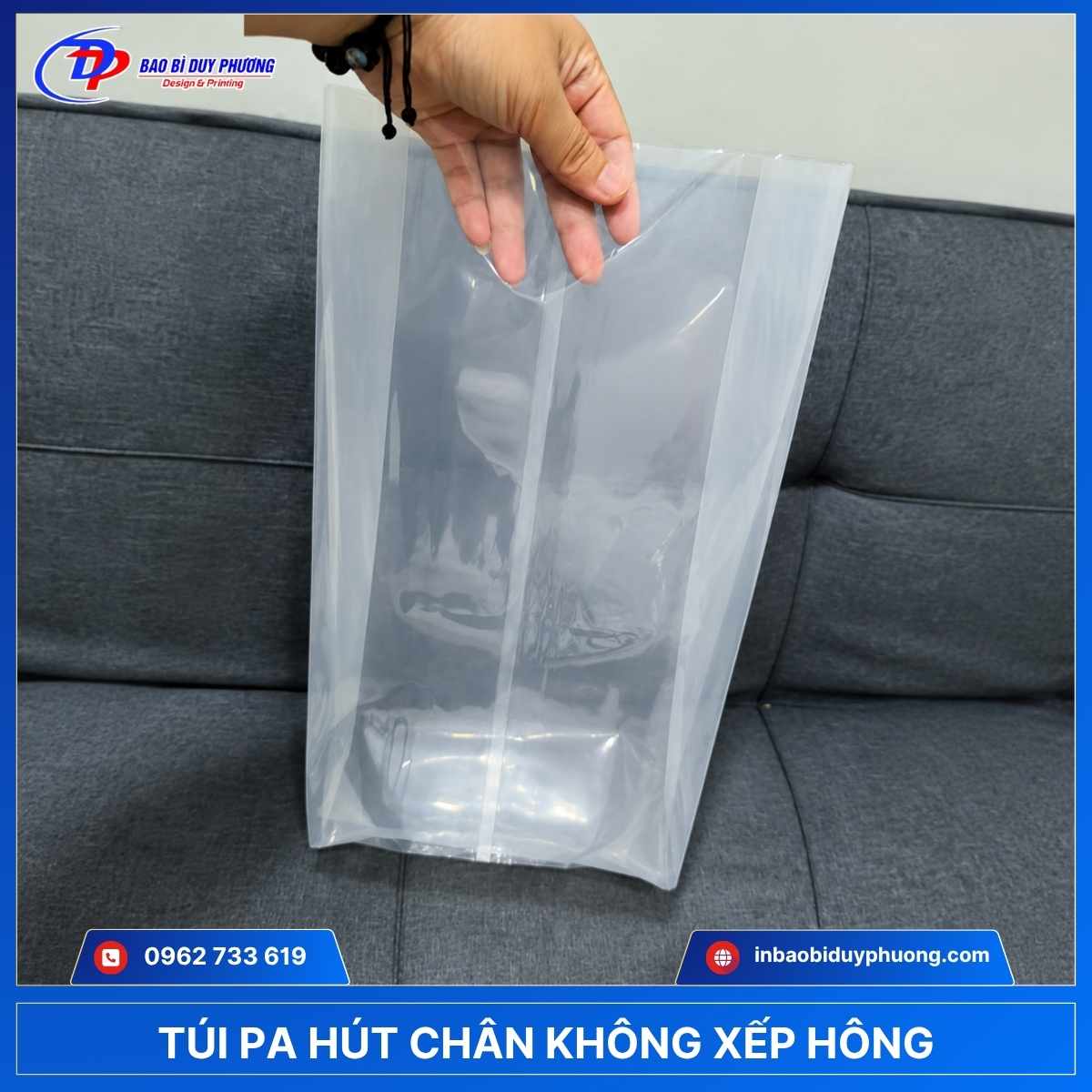 túi pa xếp hông hút chân không