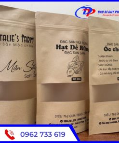 Túi Zipper Giấy Kraft