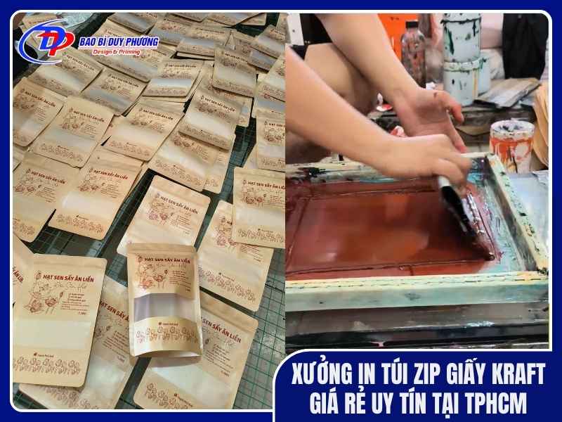 xưởng in túi zip giấy kraft giá rẻ tại tphcm
