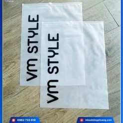 in túi zip khóa kéo đựng quần áo