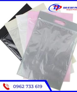In túi zipper khóa kéo đựng quần áo