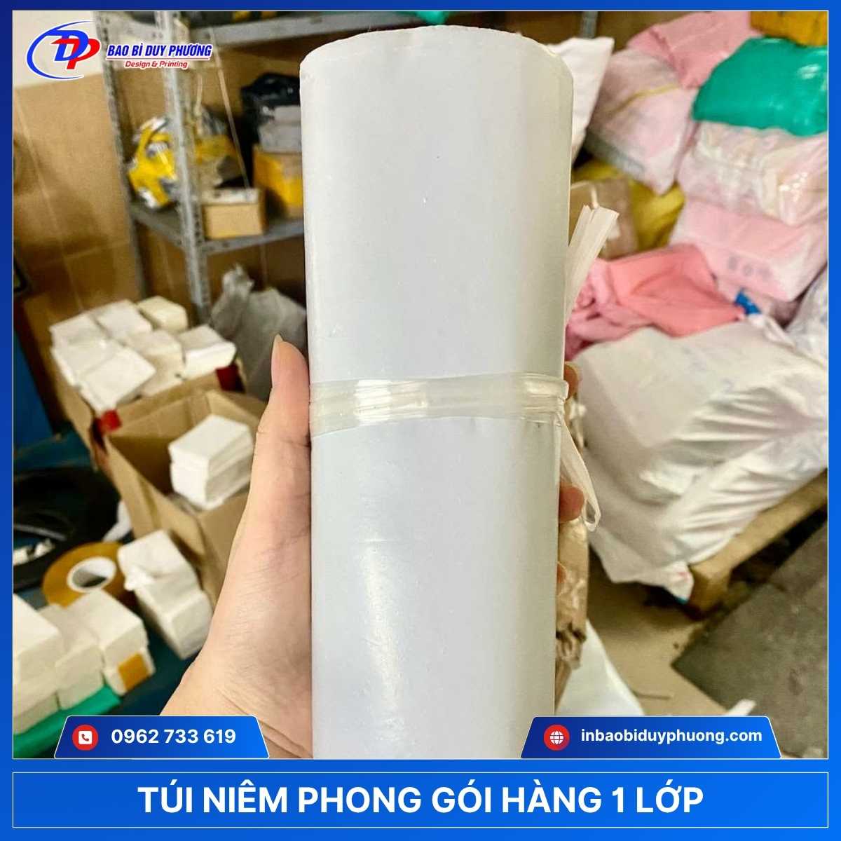 túi bóng niêm phong 1 lớp