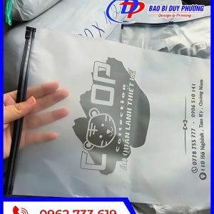 Tui zipper khoa keo nhua