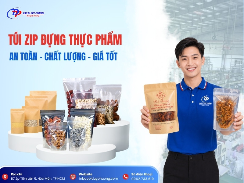 Túi zip đựng thực phẩm giá rẻ