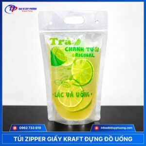 Túi zip đựng thức uống