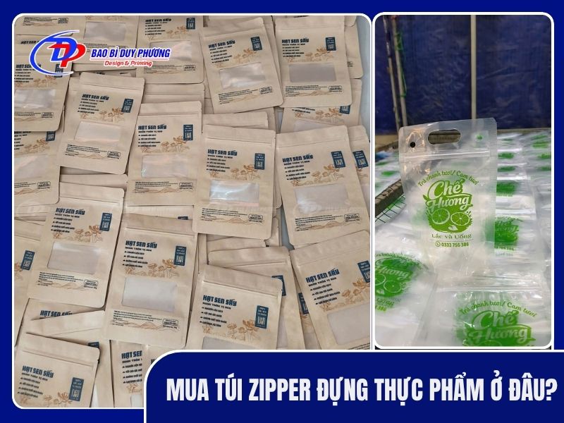 Xưởng in và sản xuất túi zipper thực phẩm an toàn