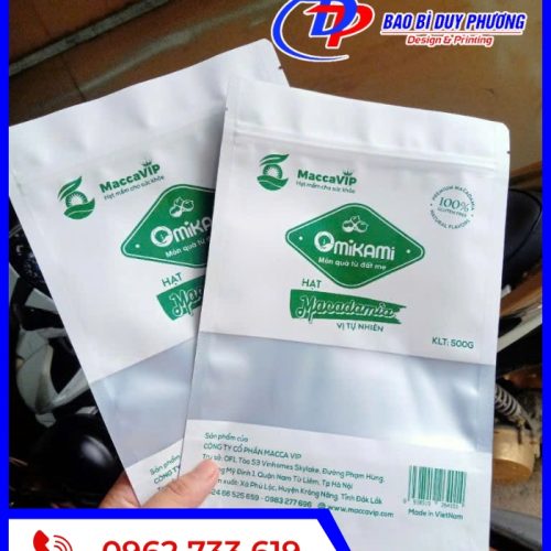 Tui zipper mang nhom co cua so