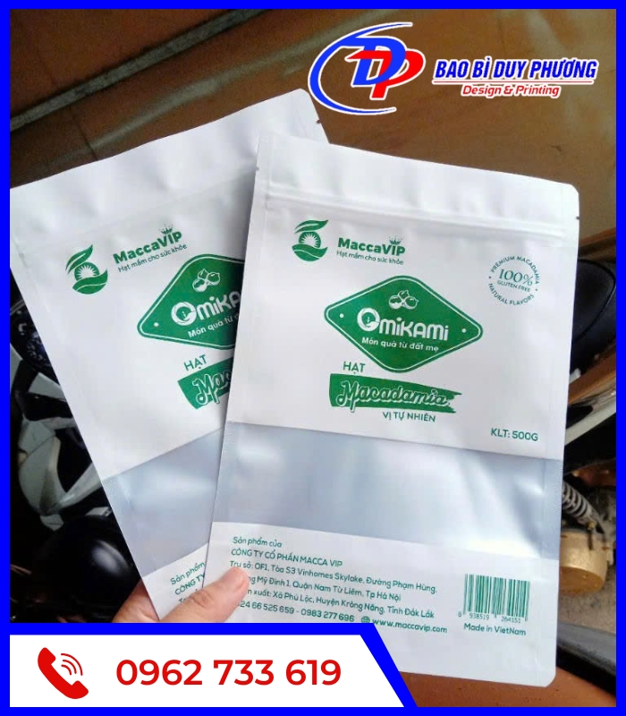 Tui zipper mang nhom co cua so