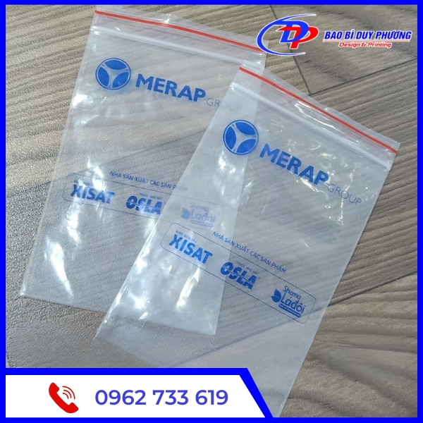 in túi zipper nhỏ in tui zipper nho