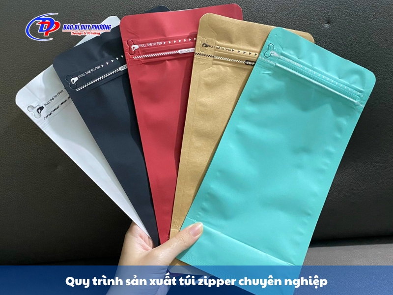 quy trinh san xuat tui zipper chuyen nghiep