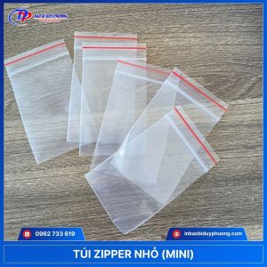 In túi zipper nhỏ