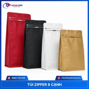 Túi zipper 8 cạnh