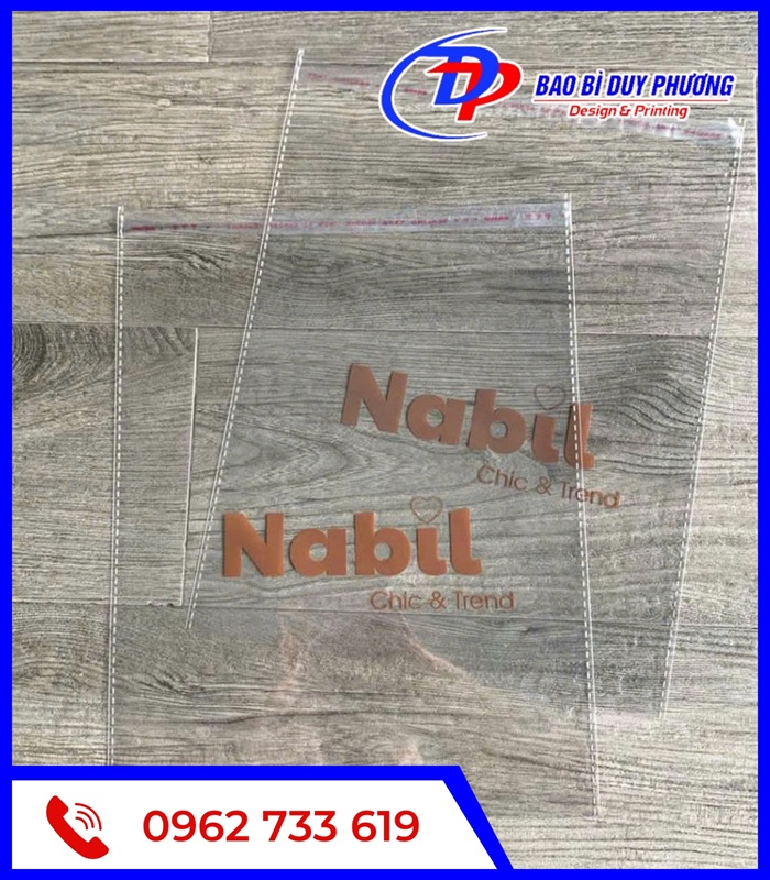 Tui OPP dan mieng trong suot be mat bong dep