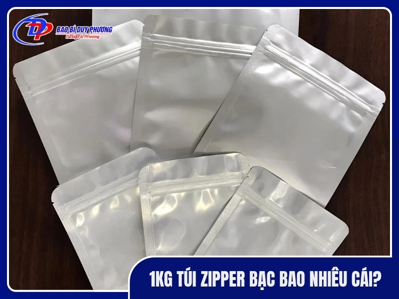 1kg tui zipper bac bao nhieu cai