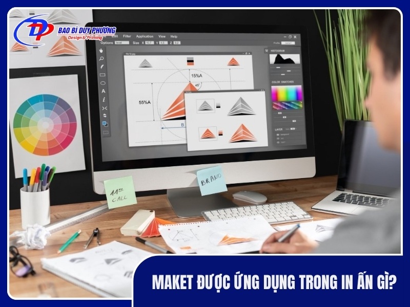 Maket duoc ung dung trong in an gi