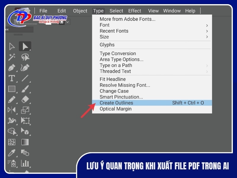 Luu y quan trong khi xuat file PDF trong AI