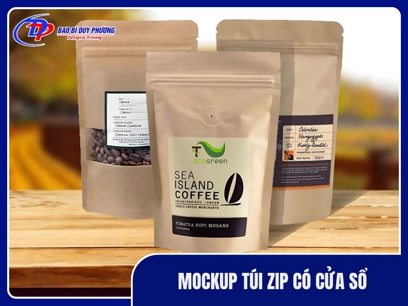 Mockup tui zip co cua so