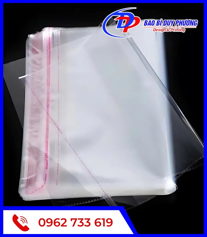 Tui HD keo trong suot khong in