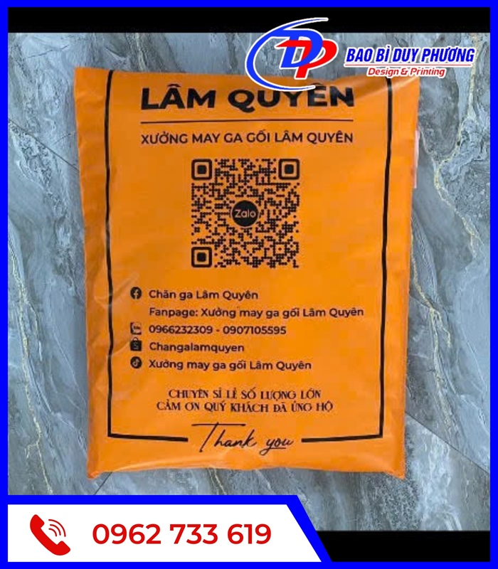 Gia cong tui HD keo in logo full mat mot mau