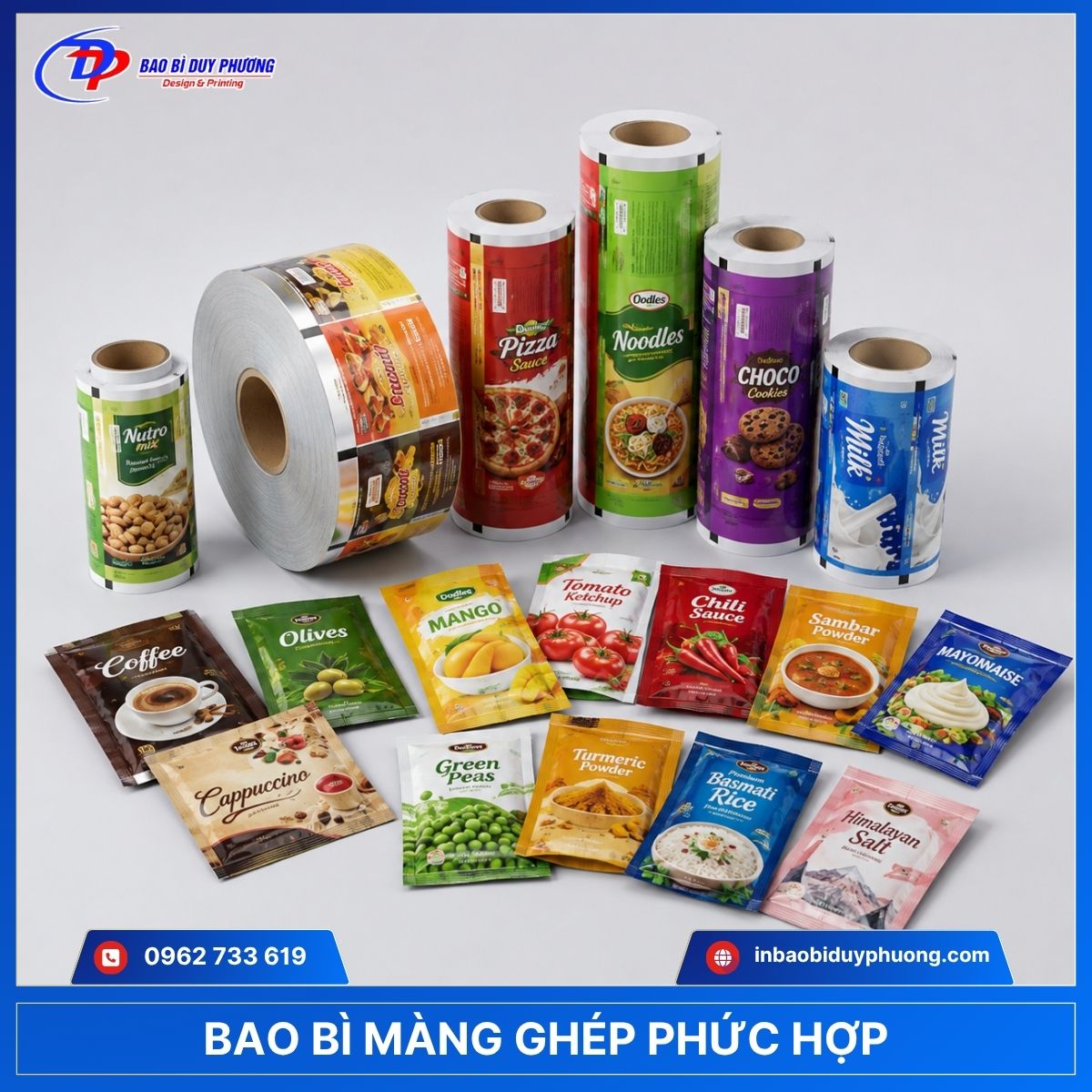 Bao bì màng ghép phức hợp chứa thức ăn